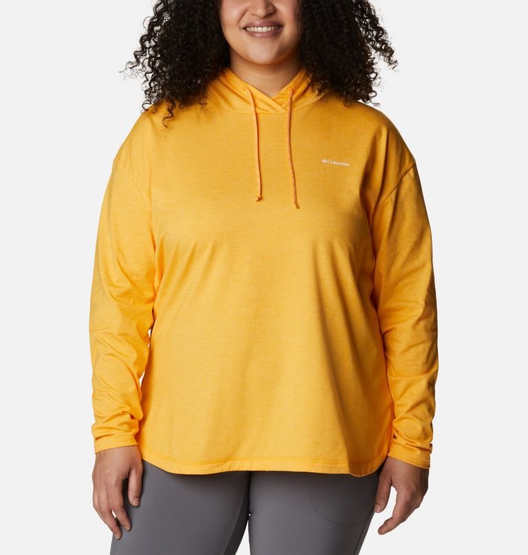 Women\'s Columbia Sun Trek Pullover Hoodie Mango | Plus Size CA-ML063